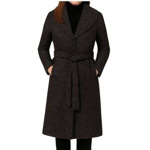 Anne Klein Full-Length Wool Blend Coat — Size M